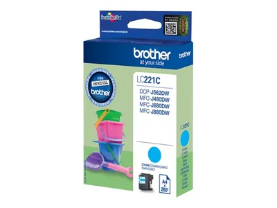 Obrázek produktu pro LC221C BROTHER MFC Tinte cyan 260Seiten