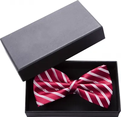 Produktbild von Fabio Farini - 1 Stück Herren Fliegen in Rot - Männer Querbinder Vorgebunden Bowtie Streifen - Rot/Weiß - Deep Red/Super Nova