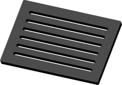 Produktbild von Kaminrost / Ascherost 220x150x10mm passend für H&M **