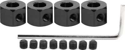 Immagine prodotto di Adattatore ruota da 5 mm a 12 mm in lega di alluminio per camion RC WPL D12, nero, allargamento stabile