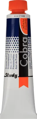 Image de Cobra Study Peinture à l'huile miscible à l'eau Tube 40 ml Bleu de Prusse 508