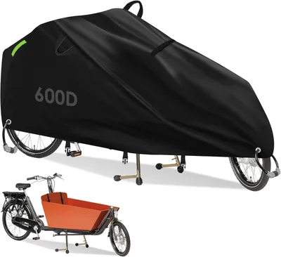 Productafbeelding van Fietshoes bakfiets - 600D Oxford - Waterdicht - 270 x 75 x 100 cm