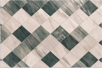 Produktbild von Quadratische Steinmosaik-Marmorfliesen – Vinylteppich – 60x90 cm – Outdoor Teppich – Terrasse – Wetterfest – Modern