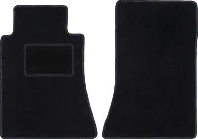 Immagine prodotto di Wielganizator tappetini auto velours anteriori adatto per Mercedes E W124 (1984-1997, berlina, station wagon) neri, set 2 pz, con fissaggi