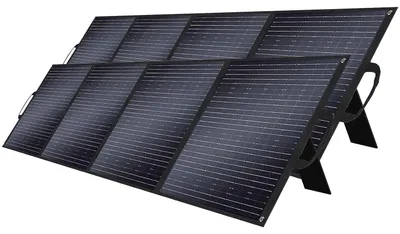 Imagen del producto de Panel solar doble de 400W en total - juego de 2 paneles de 200W, plegables y portátiles, para estaciones de energía