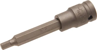 Produktbild von BGS 4286 Kraft-Bit-Einsatz Innen-6-kant 6x100 mm, 12,5 (1/2)