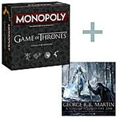 Immagine prodotto di Monopoly Edizione da collezione di Game of Thrones - versione tedesca + Calendario "A Song of Ice and Fire" 2016