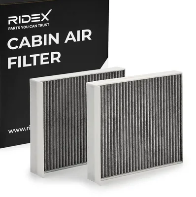 Produktbild von RIDEX 424I0202 Aktivkohle Innenraumfilter Pollenfilter für VW Golf VII Schrägheck (5G1, BQ1, BE1, BE2) Golf IV Schrägheck (1J1) TIGUAN (5N) für BMW