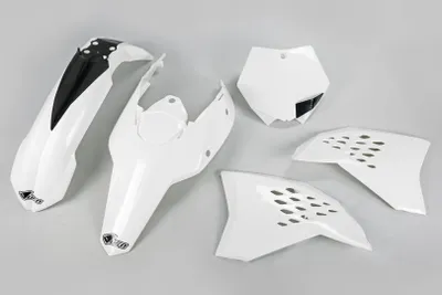 Zdjęcie produktu dla Zestaw owiewek UFO PLAST Do modeli KTM Wykonane z białego ho