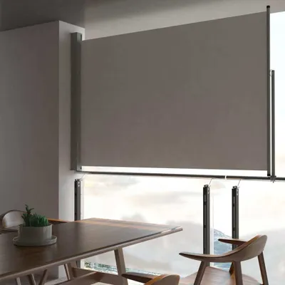 Produktbild von Einziehbare Seitenmarkise 160x300 cm Grau , Markisen Design 2024