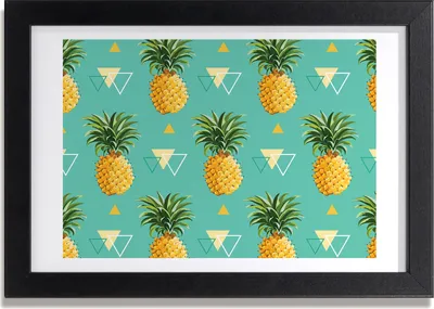 Produktbild von Bild 30x20 MDF-Rahmen, Wandkunst Ananas