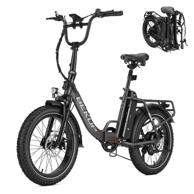 Zdjęcie produktu dla Elektryczny rower z wyświetlaczem LCD, 20 cali, 48V 15Ah, składany, o dużym zasięgu do 120 km, elektryczny rower terenowy dla mężczyzn, idealny do jazdy po górach, pedelec, kolor: szary
