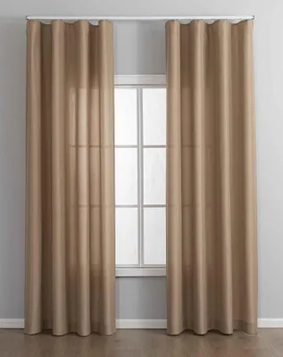 Produktbild von Vorhang Cationic mit Wellenband »Wien« HxB 245x145 cm Taupe 1:2 Wellenband Bleibandabschluß Knitterarm Wellenfall 2025110