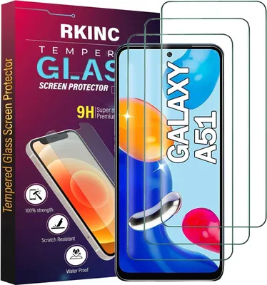 Productafbeelding van Panzerfolie voor Samsung Galaxy A51, 3 stuks, 9H beschermfolie, 0,33 mm, blaasvrij en krasbestendig