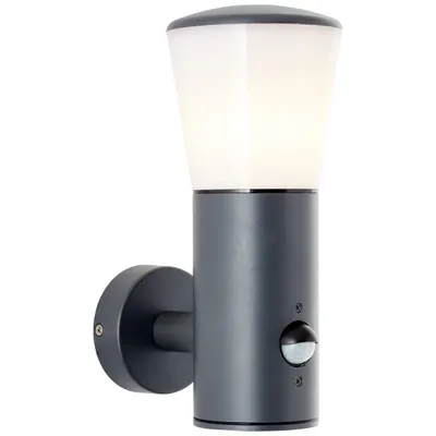 Produktbild von Außenleuchte Wandlampe mit Bewegungsmelder in anthrazit E27 IP44