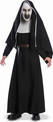 A person wearing a nun costume.