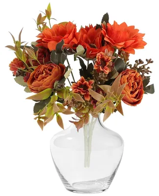 2 Kunst-Sonnenblumensträuße 32 cm, Herbst-Deko