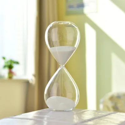 Produktbild von Runde Sanduhr (5/30/60 Minuten) – Pers?nlichkeits-Glas-Sanduhr-Ornament – heit – Zeitmanagement-Tool