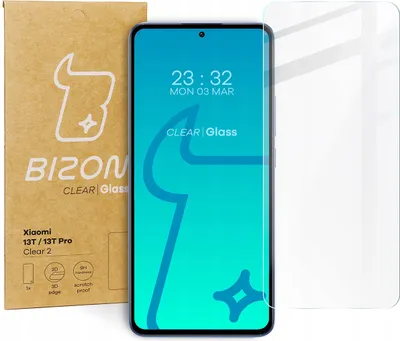 Produktbild von Bizon Gehärtetes Glas Hartglas Schützglas Handyglas für Xiaomi 13T / 13T Pro