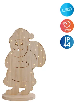 Produktbild von Weihnachtsbeleuchtung Draußen LED Weihnachtsdeko Außen Holz mit Timer 5307327
