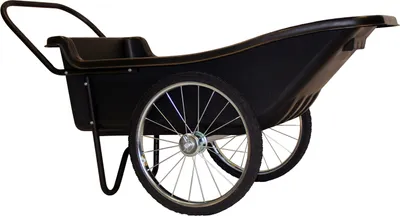 Produktbild von Polar Kunststoff Schubkarre Premium 283 Liter Schwarz 165x74x74 cm