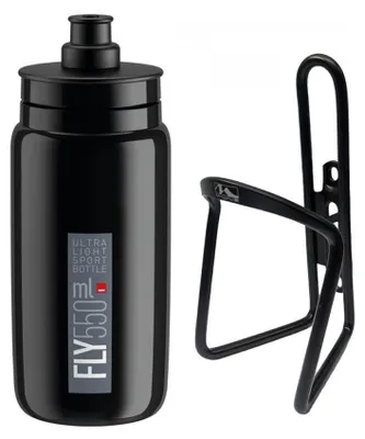 Immagine prodotto di Borraccia Elite, colore nero e grigio. Portaborracce M-Wave, colore nero.