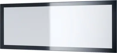 Produktbild von Vladon Spiegel Lima, Wandspiegel mit Rahmen im modernen Stil, Schwarz Hochglanz (139 x 55 cm)