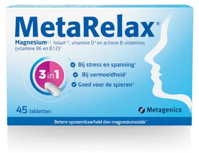Productafbeelding van Metagenics MetaRelax Magnesium (45 tabletten)