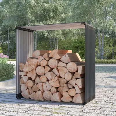 Immagine prodotto di Capanna in legno per il giardino in metallo 110x52x110cm Livigno