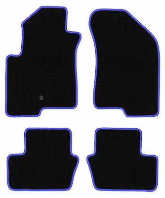 Obrázok produktu pre Velúrové autokoberce pre: Jeep Compass MK49 2007-2017 SUV čierno-modré