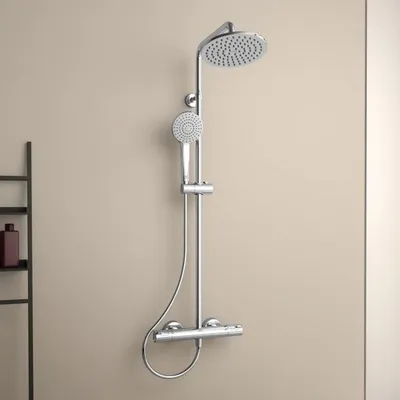 Zdjęcie produktu dla Kolumna prysznicowa z termostatem Ideal Standard Ceratherm T50 chrom błyszczący A7225AA