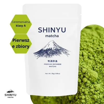 Zdjęcie produktu dla SHINYU Matcha - 3x 30 g - Matcha ceremonialna klasy A - pierwsze zbiory - Matcha Premium w proszku z Japonii