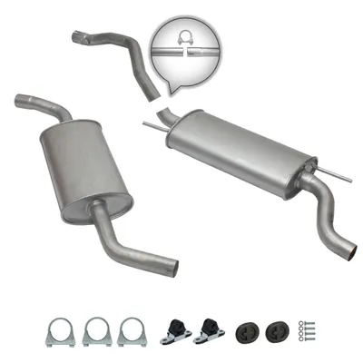 Produktbild von Auspuffanlage Auspuff ab Kat VW T4 Transporter 2.0 2.5 1.9 D 2.4 D + Anbaukit