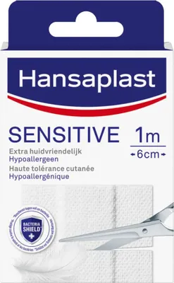 Produktbild von Hansaplast Sensitive Pflaster - Wundpflaster - Wundpflege - 1m x 6cm - 1 Stück
