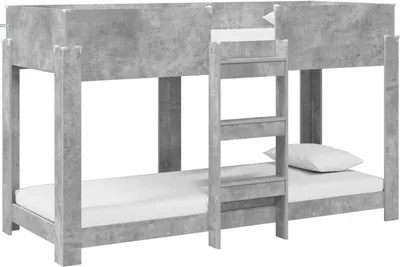 Imagen del producto de Cama Litera para Niños Gris Concreto 75 x 190 cm