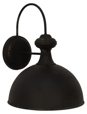 Zdjęcie produktu dla Clayre & Eef lampa ścienna 44x35x44 cm czarne żelazo