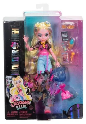 Image de Poupée monster high lagoona blue avec animal et accessoires - mattel - hxh75