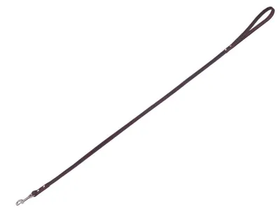 Image de Laisse en cuir Nobby Tabil marron, taille : S-M