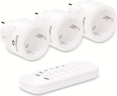 Produktbild von SONERO Funksteckdosen-Set weiß, 1x Sender, 3x Empfänger