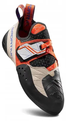 Zdjęcie produktu dla Buty wspinaczkowe damskie La Sportiva Solution Women - biało-pomarańczowe, rozmiar 37,5