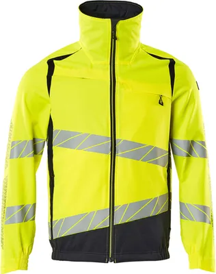 Produktbild von MASCOT® Jacke, Stretch-Einsätze Arbeitsjacke Größe M, hi-vis gelb/schwarzblau | Packung (1 Stück)