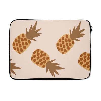 Produktbild von MuchoWow® Laptop Hülle 13 Zoll Sommer - Ananas - Pastell Laptoptasche - Laptophülle - Sleeve - Rundumschutz
