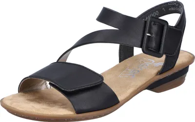 Produktbild von Rieker Damen Sandalen Sandaletten Blockabsatz 63460, Größe:40 EU, Farbe:Schwarz