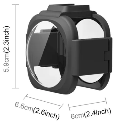 Productafbeelding van PULUZ lensbeschermer, beschermhoes met coldshoe-bevestiging, compatibel met de Insta360 ONE RS 1-inch 360 Edition actioncamera