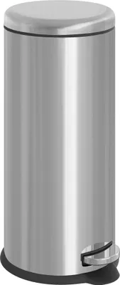 Image de HOMdotCOM HOMdotCOM Poubelle à pédale inox argent 30L