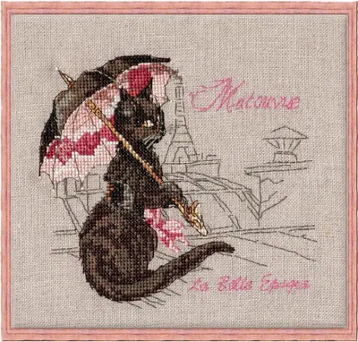 Obrázek produktu pro Nimue – sada pro vyšívání křížovým stehem „Matouvue“, vzor k počítání, 118 k, 15 x 15 cm