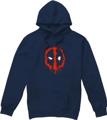 Obrázek produktu pro Deadpool - Mikina s kapucí pro muže/dámy uni, Logo TV28519 (L) (Navy)