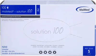 Produktbild von Einmal Handschuhe Nitril blau S, 100 St HAS