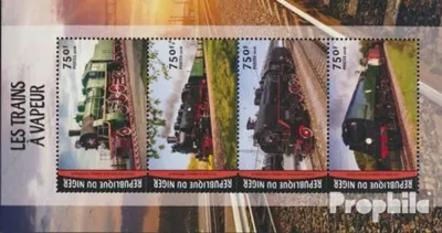 Produktbild von Briefmarken Niger 2016 Mi 4187-4190 Kleinbogen (kompl. Ausg.) postfrisch Züge