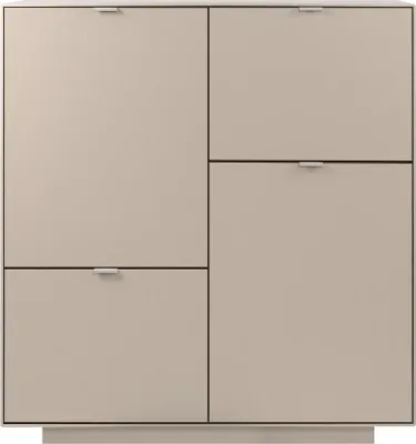 Zdjęcie produktu dla Komoda VIKA 4-drzwiowa w wykończeniu piaskowym, szerokość 107 cm